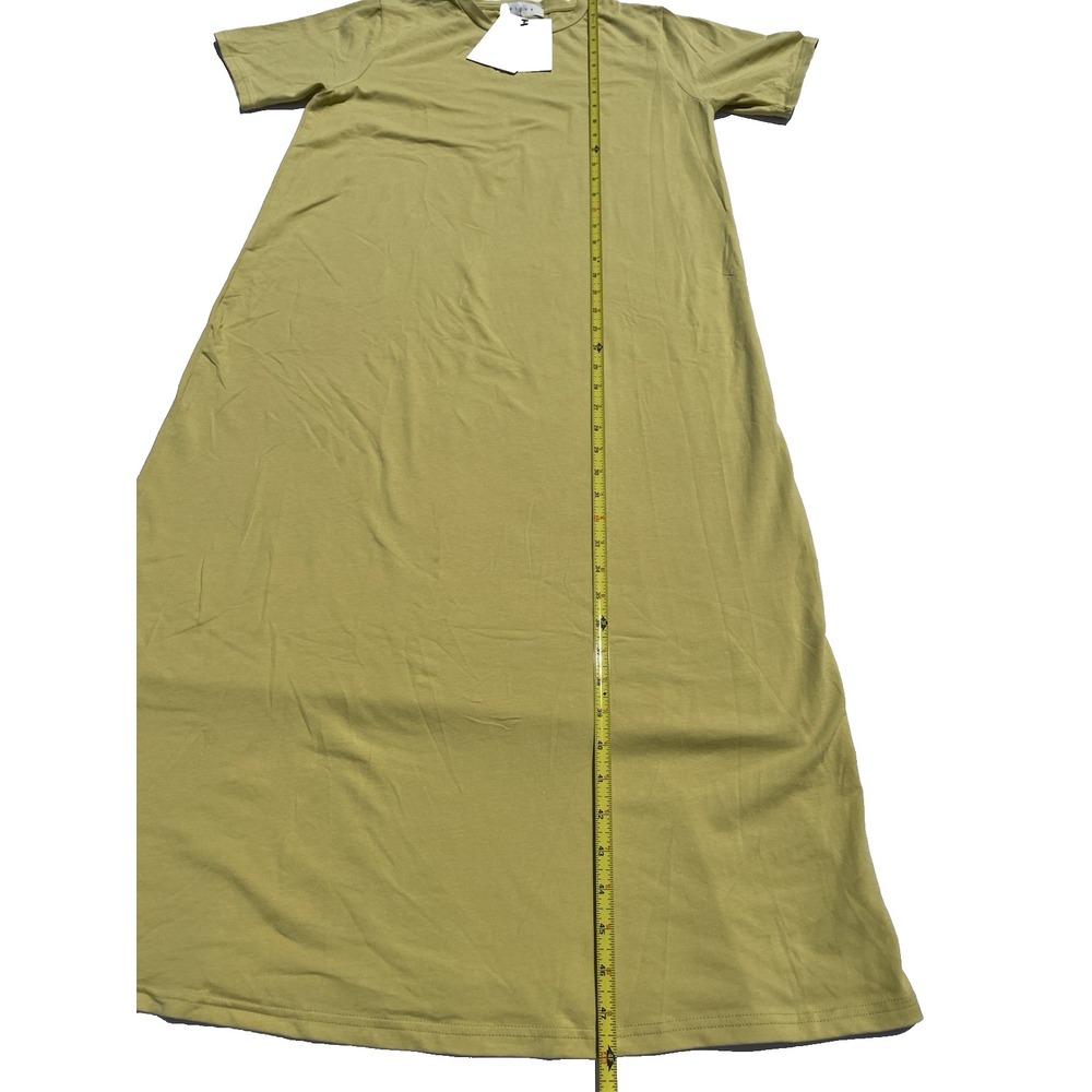 Olive Brand Womens Mustard Colored Tshirt Dress One‎ Size - Picture 4 of 14